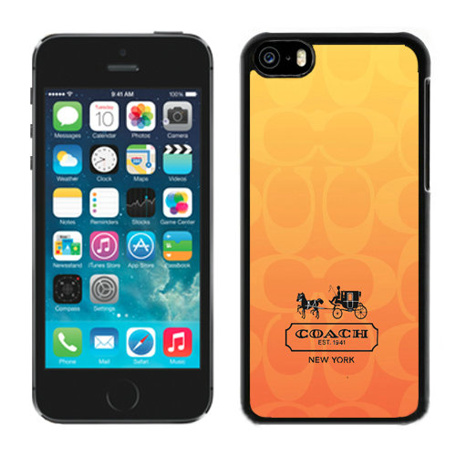 Coach In Signature Orange iPhone 5C Cases DRE | Women - Click Image to Close